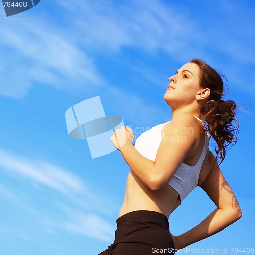 Image of Beautiful Woman Runner