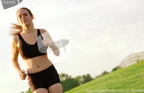 Image of Beautiful Woman Runner