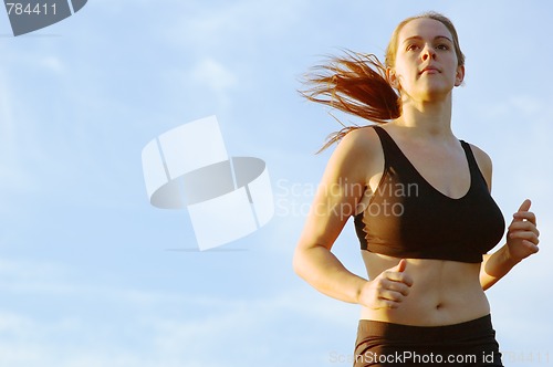 Image of Beautiful Woman Runner