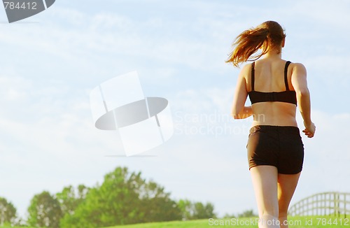 Image of Beautiful Woman Runner