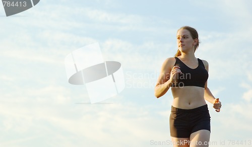 Image of Beautiful Woman Runner