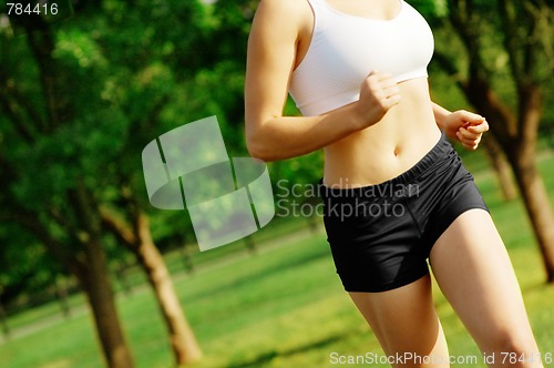 Image of Beautiful Woman Runner