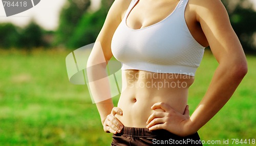 Image of Beautiful Woman Runner