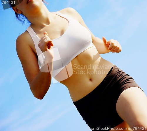 Image of Beautiful Woman Runner