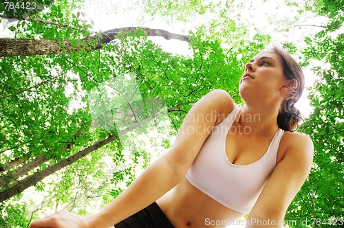 Image of Beautiful Woman Runner