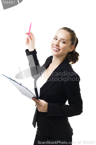 Image of Woman make presentation 