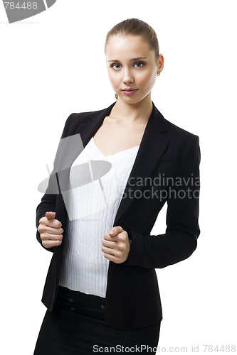 Image of Confident woman in formal clothes