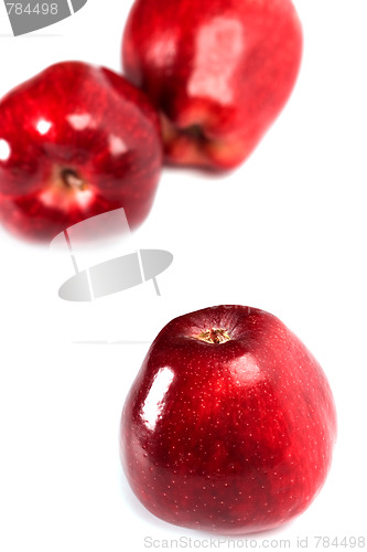 Image of three red apples