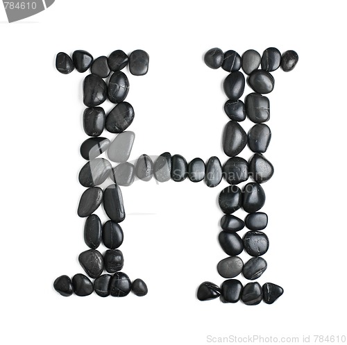 Image of Rock Letter on White