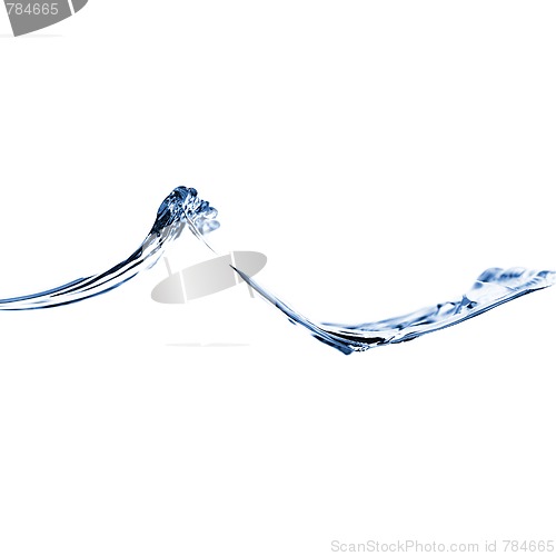 Image of Clear Water Against White