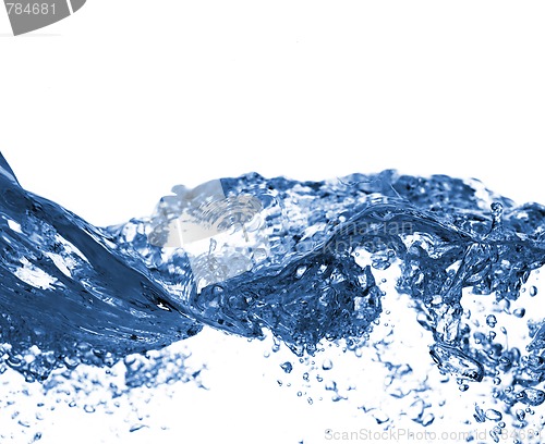 Image of Clear Water Against White