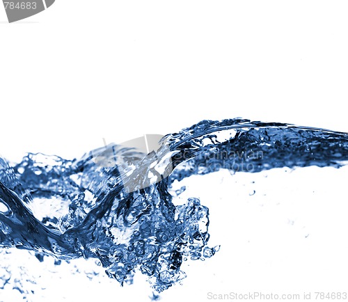 Image of Clear Water Against White