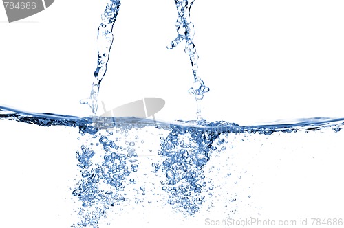 Image of Clear Water Against White
