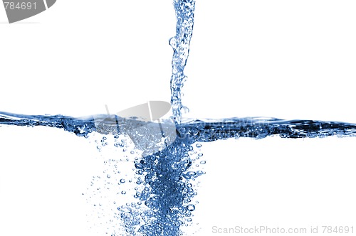 Image of Clear Water Against White