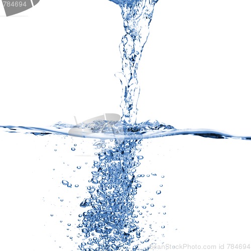 Image of Clear Water Against White