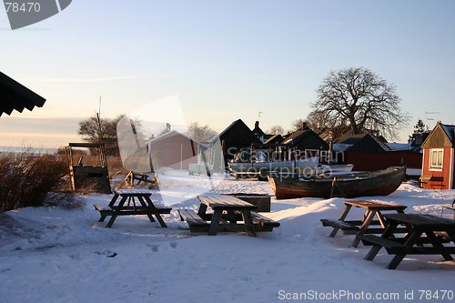 Image of harbour in sweden