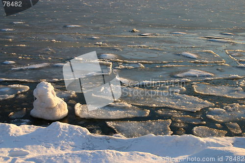 Image of ice in harbour