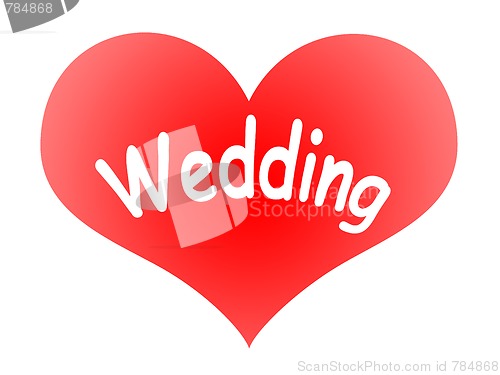 Image of Heart Says Wedding