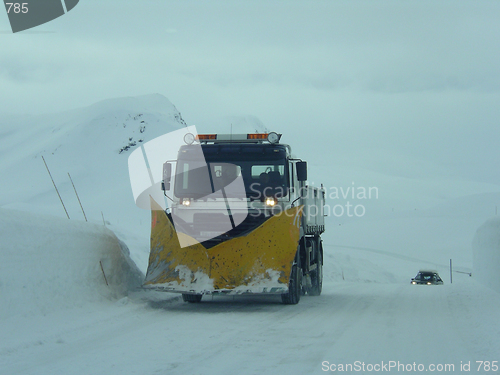 Image of Truck in Snow