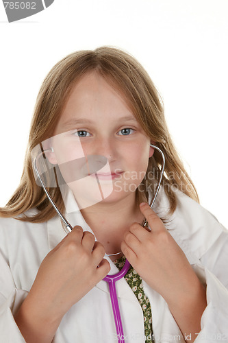 Image of young girl wants to be a doctor