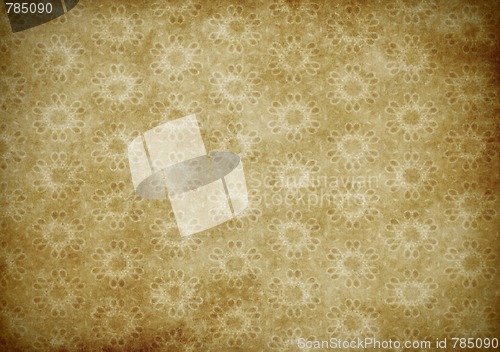 Image of old floral wallpaper background 