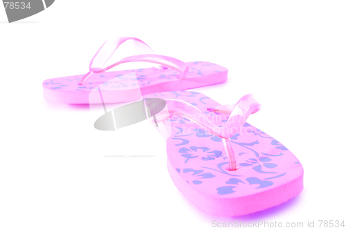 Image of pink flip flops