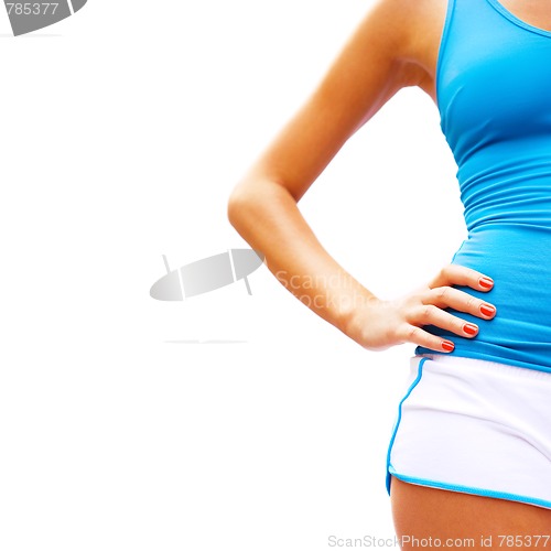 Image of Workout Woman On White