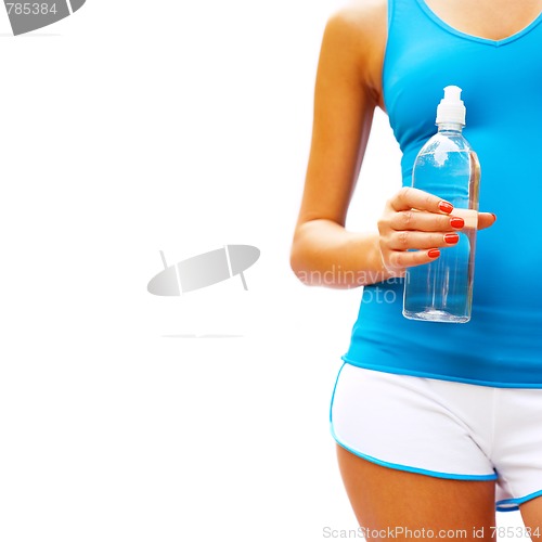 Image of Workout Woman On White