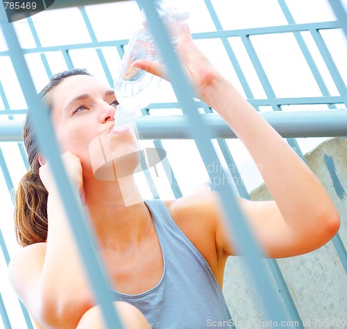 Image of Urban Mature Woman Exercising