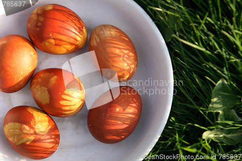 Image of colored easter eggs