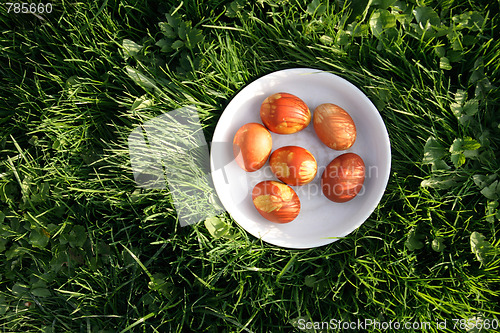 Image of colored easter eggs