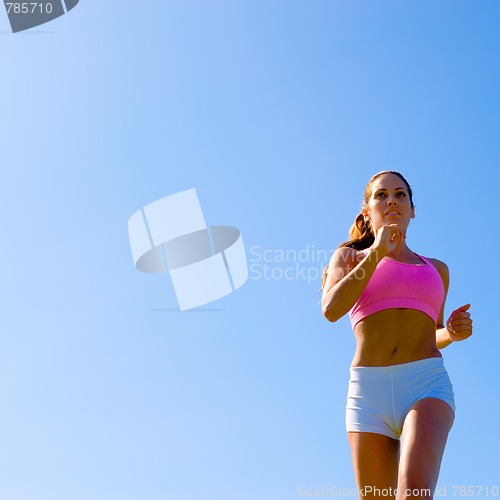 Image of Athletic Woman Exercising 