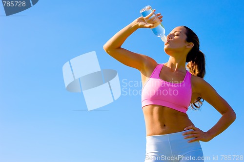 Image of Athletic Woman Exercising 