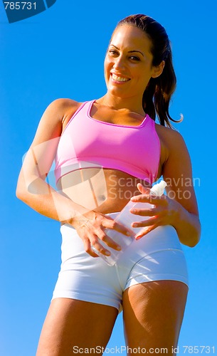 Image of Athletic Woman Exercising 