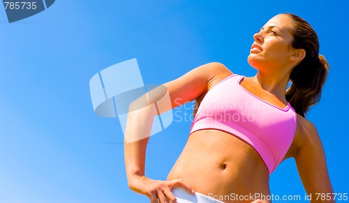 Image of Athletic Woman Exercising 