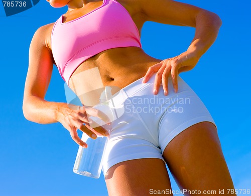 Image of Athletic Woman Exercising 