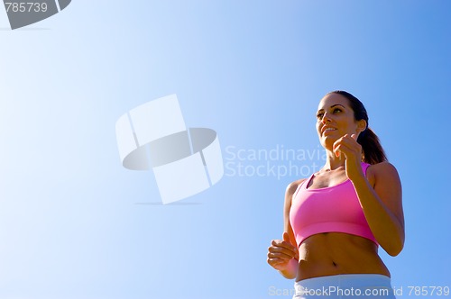 Image of Athletic Woman Exercising 