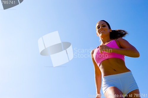 Image of Athletic Woman Exercising 