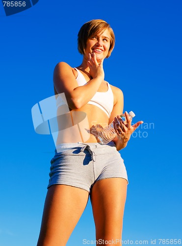 Image of Fit Young Woman Working Out