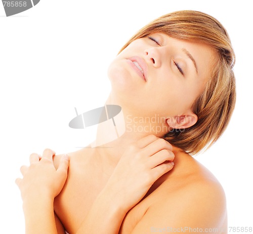 Image of Woman Massaging Herself