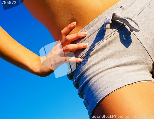 Image of Fit Young Woman Working Out