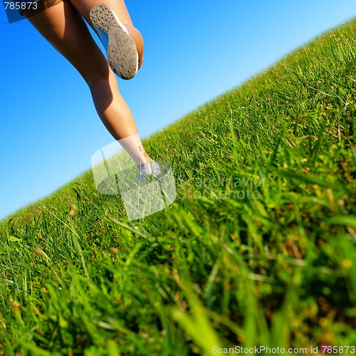 Image of Fit Young Woman Working Out