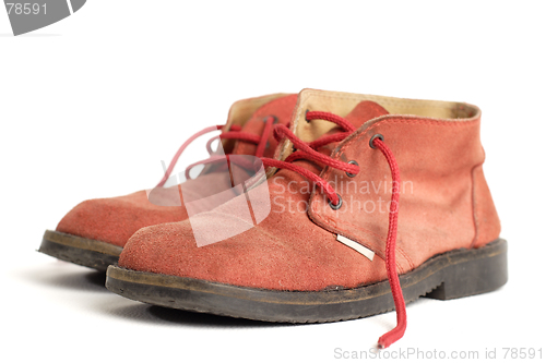 Image of old red boots