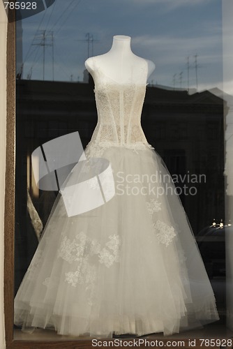 Image of White Evening Dress