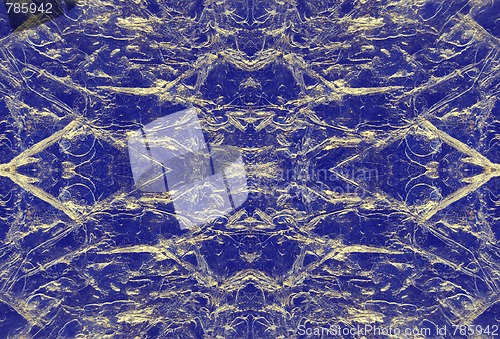 Image of Blue Crystal Pattern