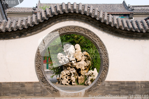 Image of Circle entrance of Chinese garden