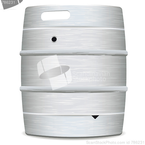 Image of metal beer keg