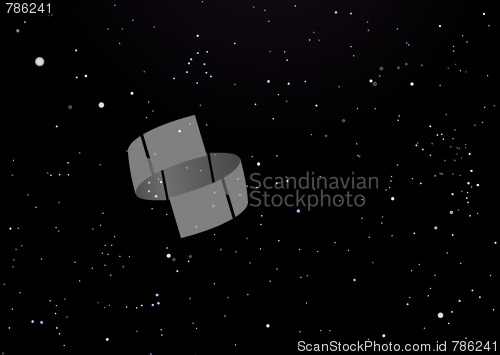 Image of Night sky dark with stars