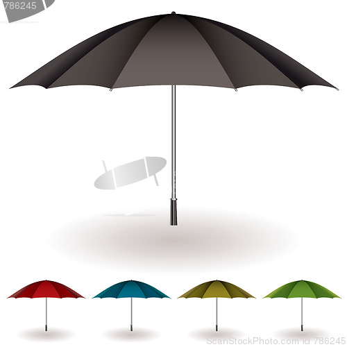 Image of umbrella colorful collection