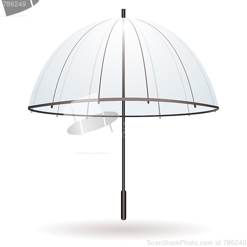 Image of transparent umbrella